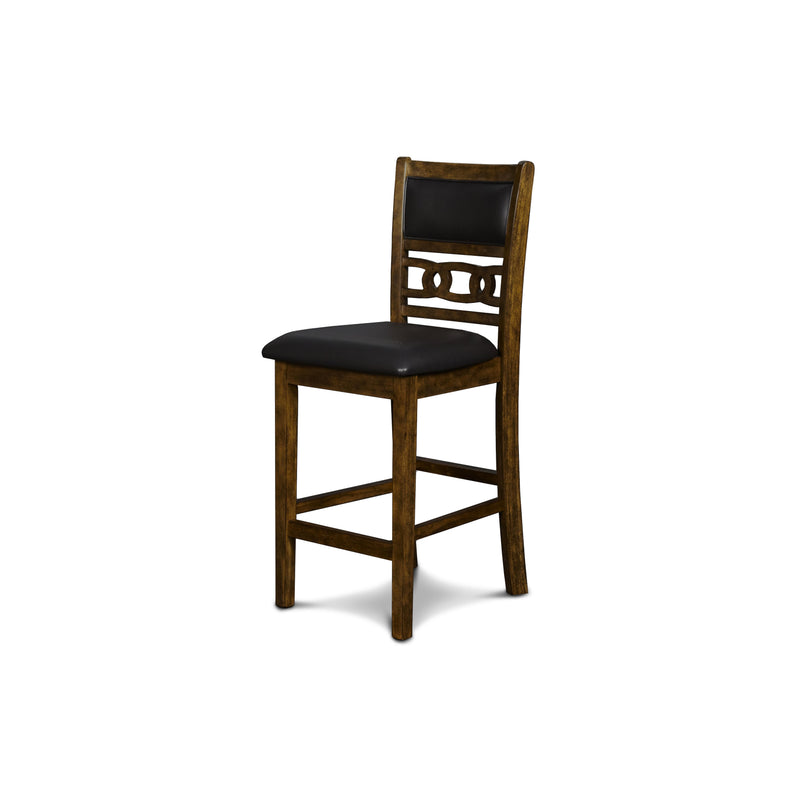 GIA 30" COUNTER TABLE W/2 CHAIRS & STG SHELF-BROWN