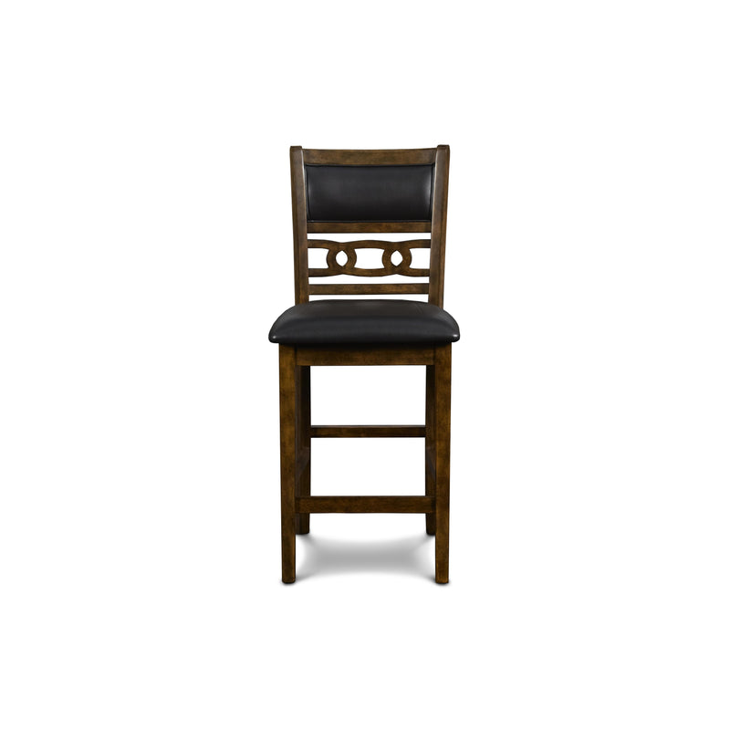 GIA 42" COUNTER DROP LEAF TABLE W/2 CHAIRS-BROWN