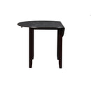 GIA 42" DINING DROP LEAF TABLE W/2 CHAIRS-EBONY