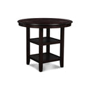 GIA ROUND COUNTER DINING 5 PC SET-EBONY