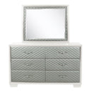 LUXOR MIRROR-WHITE - Golden Linens & Furniture (PA)* 