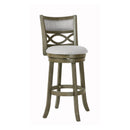 MANCHESTER 29" BAR STOOL-ANT GRAY W/FABRIC SEAT
