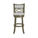 MANCHESTER 29" BAR STOOL-ANT GRAY W/FABRIC SEAT