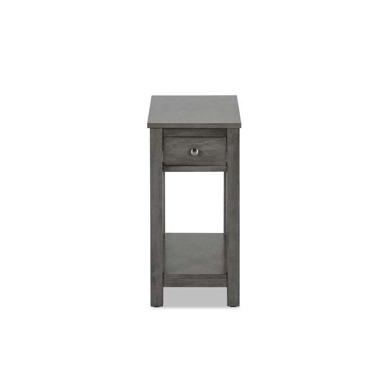 NOAH END TABLE WITH DRAWER-GRAY
