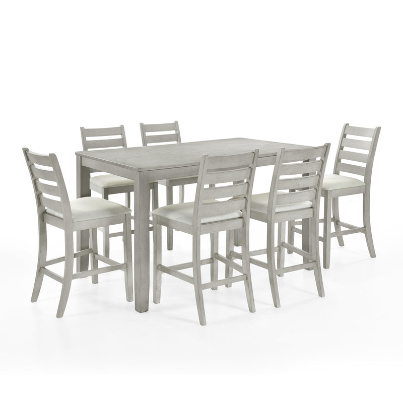 PASCAL LADDERBACK COUNTER CHAIR (2 Per Carton)-DRIFTWOOD
