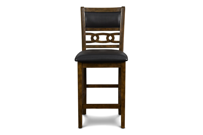 GIA 42" COUNTER DROP LEAF TABLE W/2 CHAIRS-BROWN