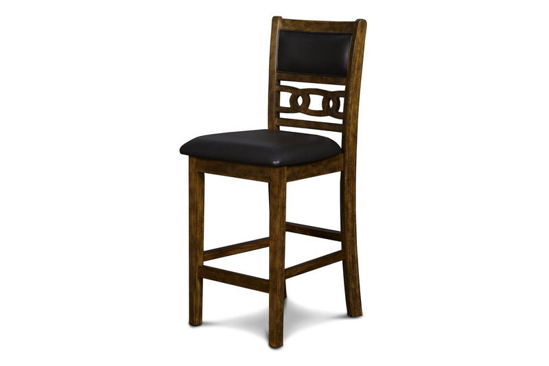 GIA 42" COUNTER DROP LEAF TABLE W/2 CHAIRS-BROWN