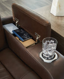 High Impact Power Reclining Loveseat with Console