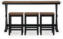 Wildenauer Counter Height Dining Table and 3 Barstools Set