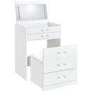 Danbury Makeup Vanity Table with LED Mirror and Stool