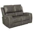 Brickston Triple Power Reclining Loveseat