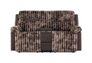 U6028 BROWN CONSOLE RECLINING LOVESEAT