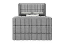 ISABELLA GREY QUEEN BED W/LED, TV LIFT, SPEAKER AND FIREPLACE