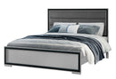 AMELIA GREY/BLACK FULL BED, DRESSER, MIRROR AND NIGHTSTAND - Golden Linens & Furniture (PA)* 