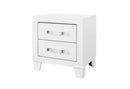 LUCCIA WHITE KING BED WITH LED, DRESSER, MIRROR, NIGHTSTAND