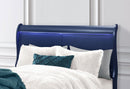 CHARLIE BLUE KING BED WITH LED, DRESSER, MIRROR, NIGHTSTAND