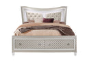 PARIS CHAMPAGNE KING BED WITH LED, DRESSER, MIRROR, NIGHTSTAND