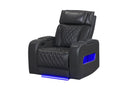 U8611 BLANCHE CHARCOAL POWER RECLINER WITH POWER HEADREST AND LED