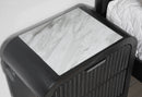 BECKETT WHT/BLK QUEEN BED GROUP