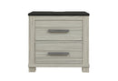 ASHLEY BROWN NIGHTSTAND W/USB & SPEAKER - Golden Linens & Furniture (PA)* 