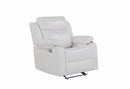 U6026 BLANCHE WHITE GLIDER RECLINER WITH LED