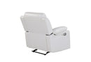 U6026 BLANCHE WHITE GLIDER RECLINER WITH LED