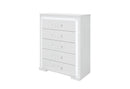 NAOMI SILVER MARBLE CHEST WITH LED