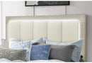 EMMA NATURAL/WHITE QUEEN BED GROUP