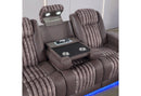 U8000 BROWN PWR REC SOFA/PWR CON REC LOVESEAT/PWR RECLINER W/PHR