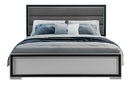 AMELIA GREY/BLACK QUEEN BED, DRESSER, MIRROR AND NIGHTSTAND - Golden Linens & Furniture (PA)* 