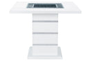 MONACO WHITE BAR TABLE + 6 MONACO BS-N