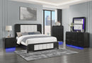 BECKETT WHT/BLK QUEEN BED GROUP