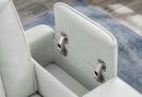 U8611 BLANCHE SILVER POWER RECLINER WITH POWER HEADREST AND LED